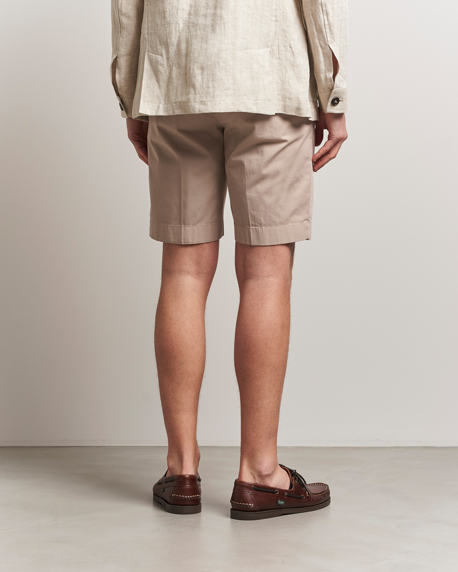 Hombres | Pantalones cortos | Incotex | Cotton Comfort Shorts Light Beige