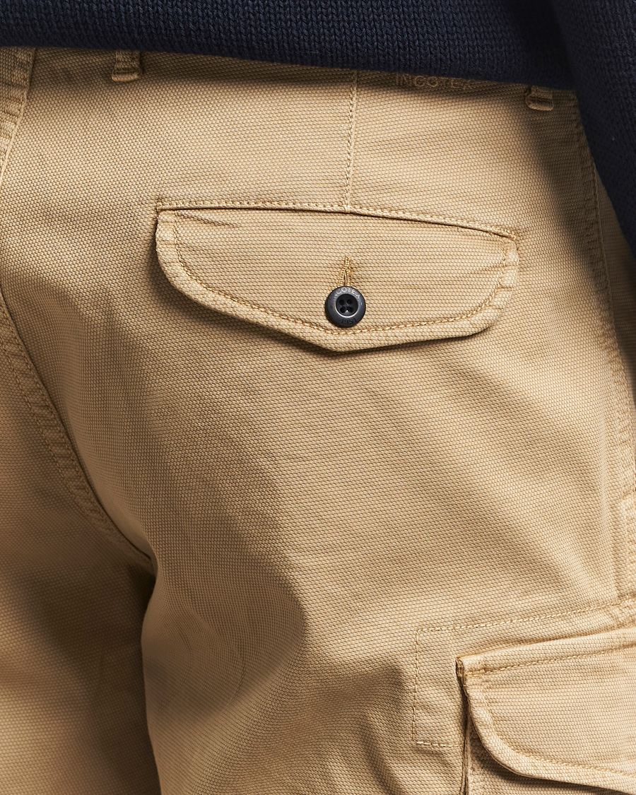 Hombres | Pantalones cortos | Incotex | Cotton Cargo Shorts Beige