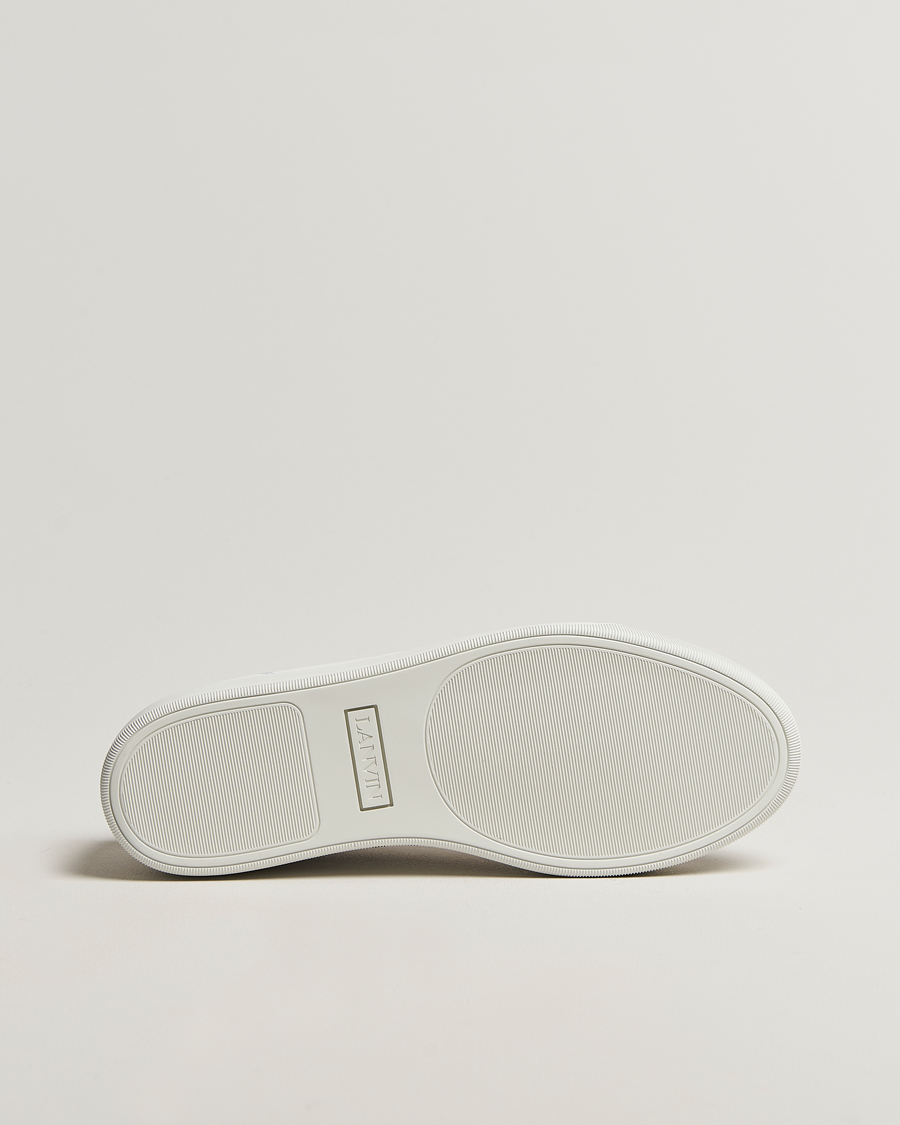 Hombres | Lanvin Nappa Cap Toe Sneaker White | Lanvin | Nappa Cap Toe Sneaker White