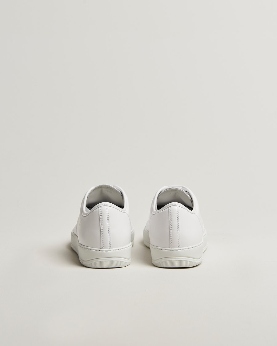 Hombres | Lanvin Nappa Cap Toe Sneaker White | Lanvin | Nappa Cap Toe Sneaker White