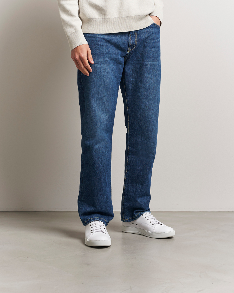 Hombres | Lanvin Nappa Cap Toe Sneaker White | Lanvin | Nappa Cap Toe Sneaker White