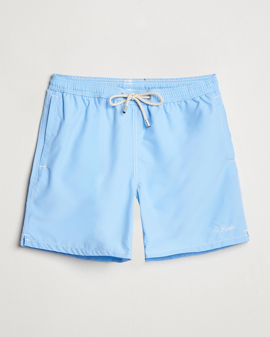 Hombres | Bañadores | MC2 Saint Barth | Nylon Swim Shorts Sky Blue