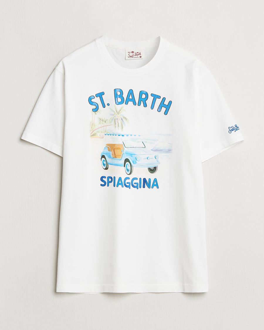 Hombres | Camisetas | MC2 Saint Barth | Printed Cotton T-Shirt Spiaggina