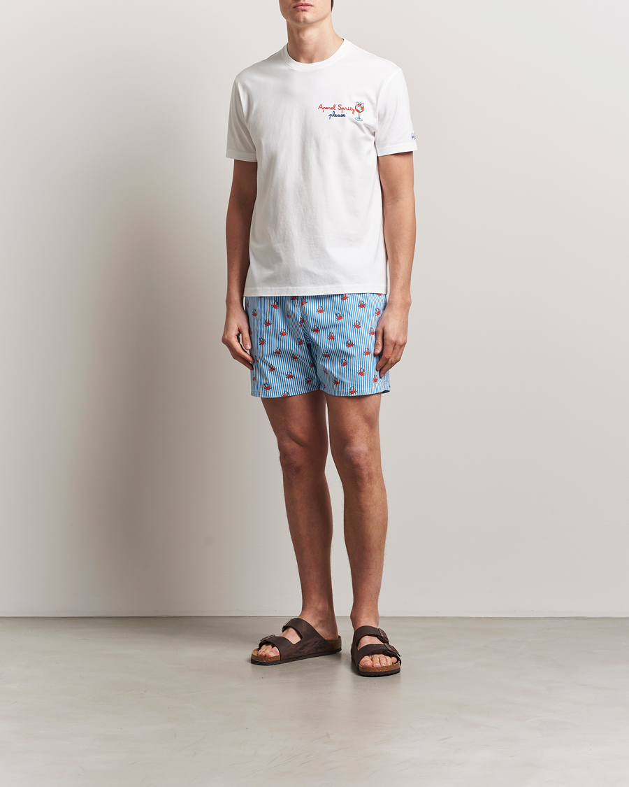 Hombres | Camisetas | MC2 Saint Barth | Printed Cotton T-Shirt Spritz Please