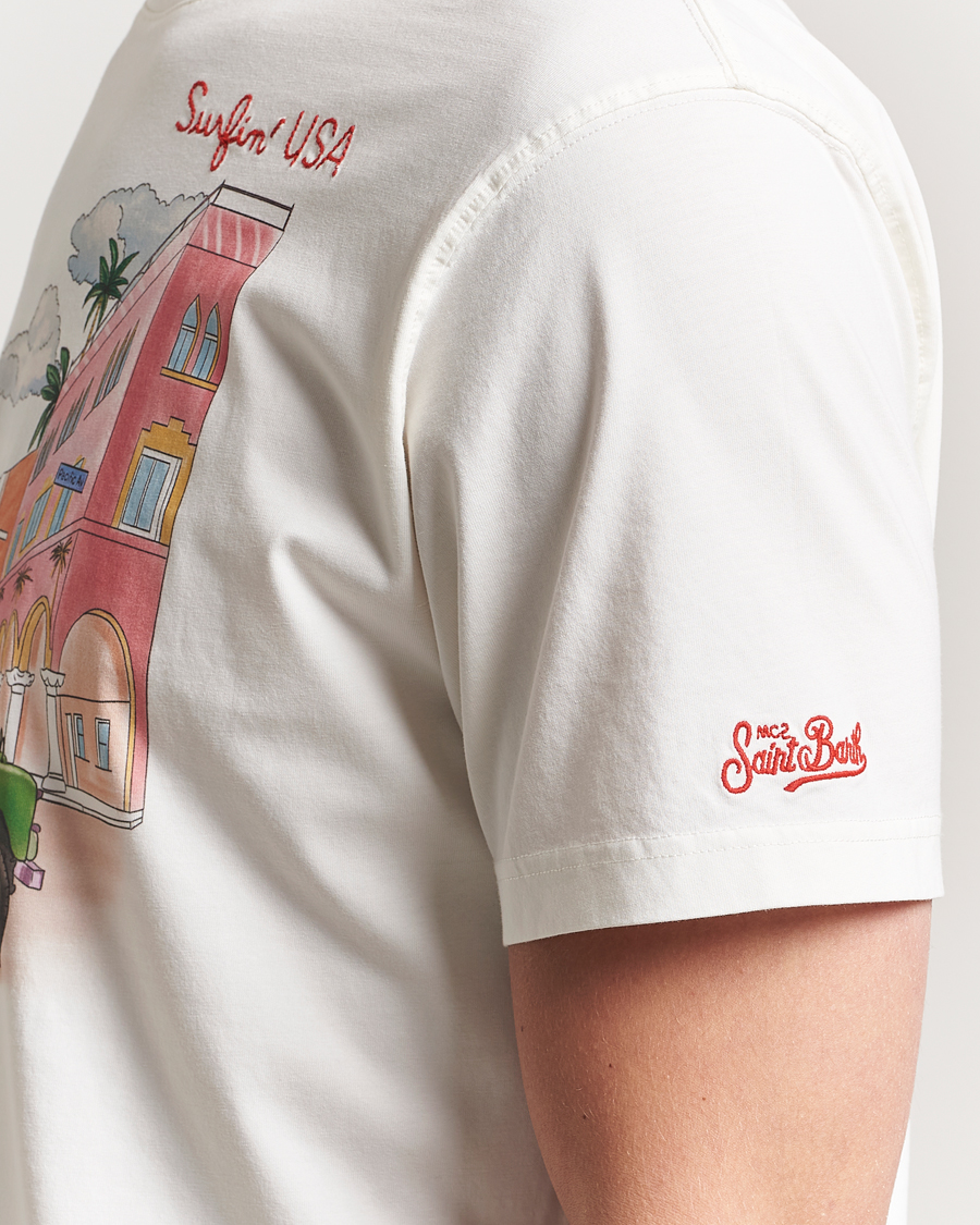 Hombres | Camisetas | MC2 Saint Barth | Printed Cotton T-Shirt Surfing USA