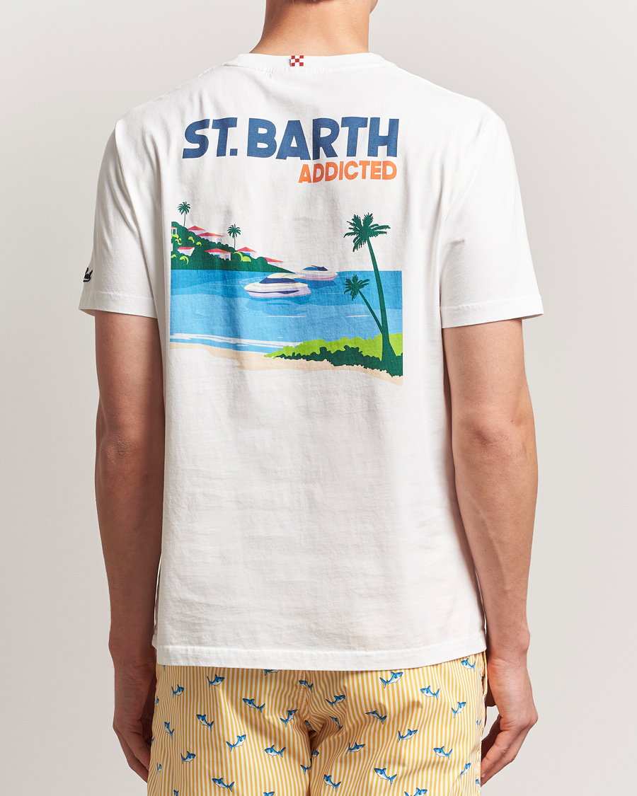 Hombres | Camisetas | MC2 Saint Barth | Printed Cotton T-Shirt St Barth Addicted