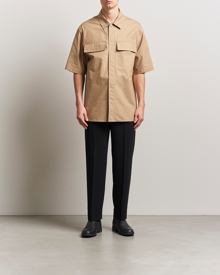 Hombres | Camisas | Jil Sander | Short Sleeve Pocket Shirt Khaki