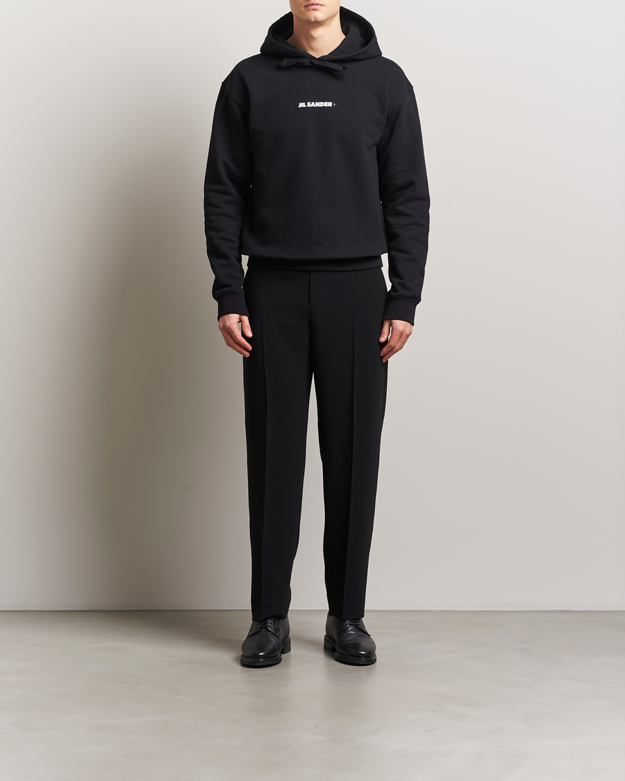 Hombres | Jerséis y prendas de punto | Jil Sander | Terry Logo Hoodie Black