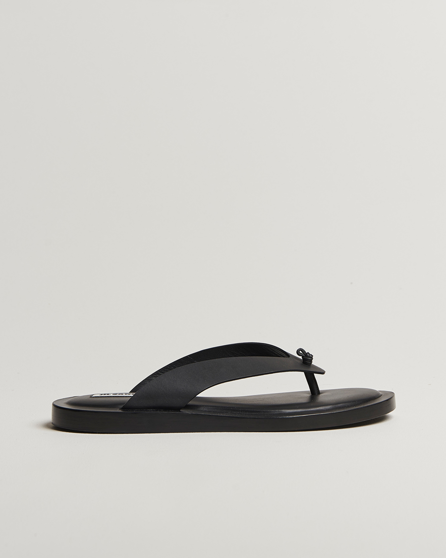 Hombres | Jil Sander Leather Sandals Black | Jil Sander | Leather Sandals Black