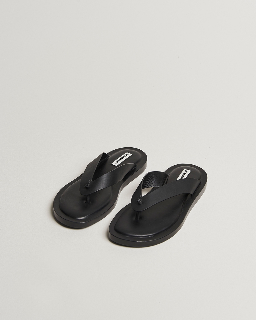 Hombres | Jil Sander Leather Sandals Black | Jil Sander | Leather Sandals Black