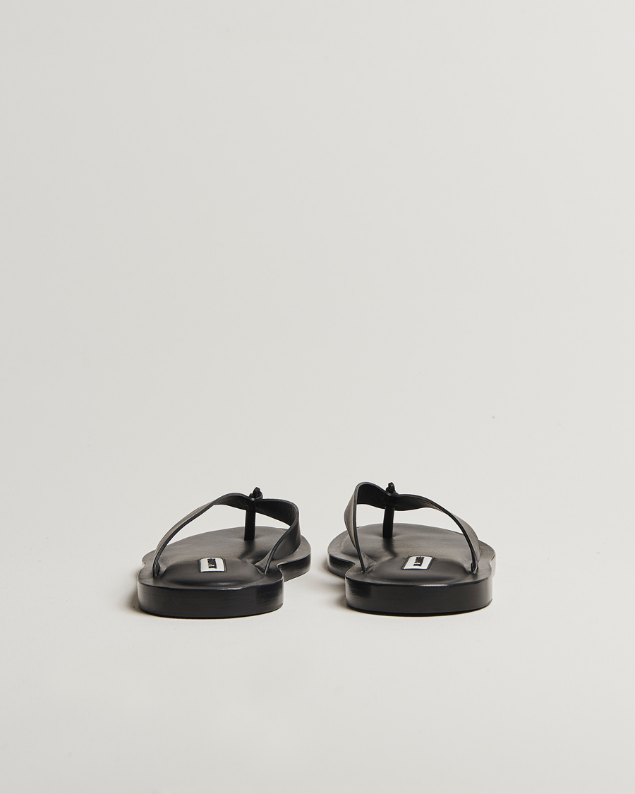 Hombres | Jil Sander Leather Sandals Black | Jil Sander | Leather Sandals Black