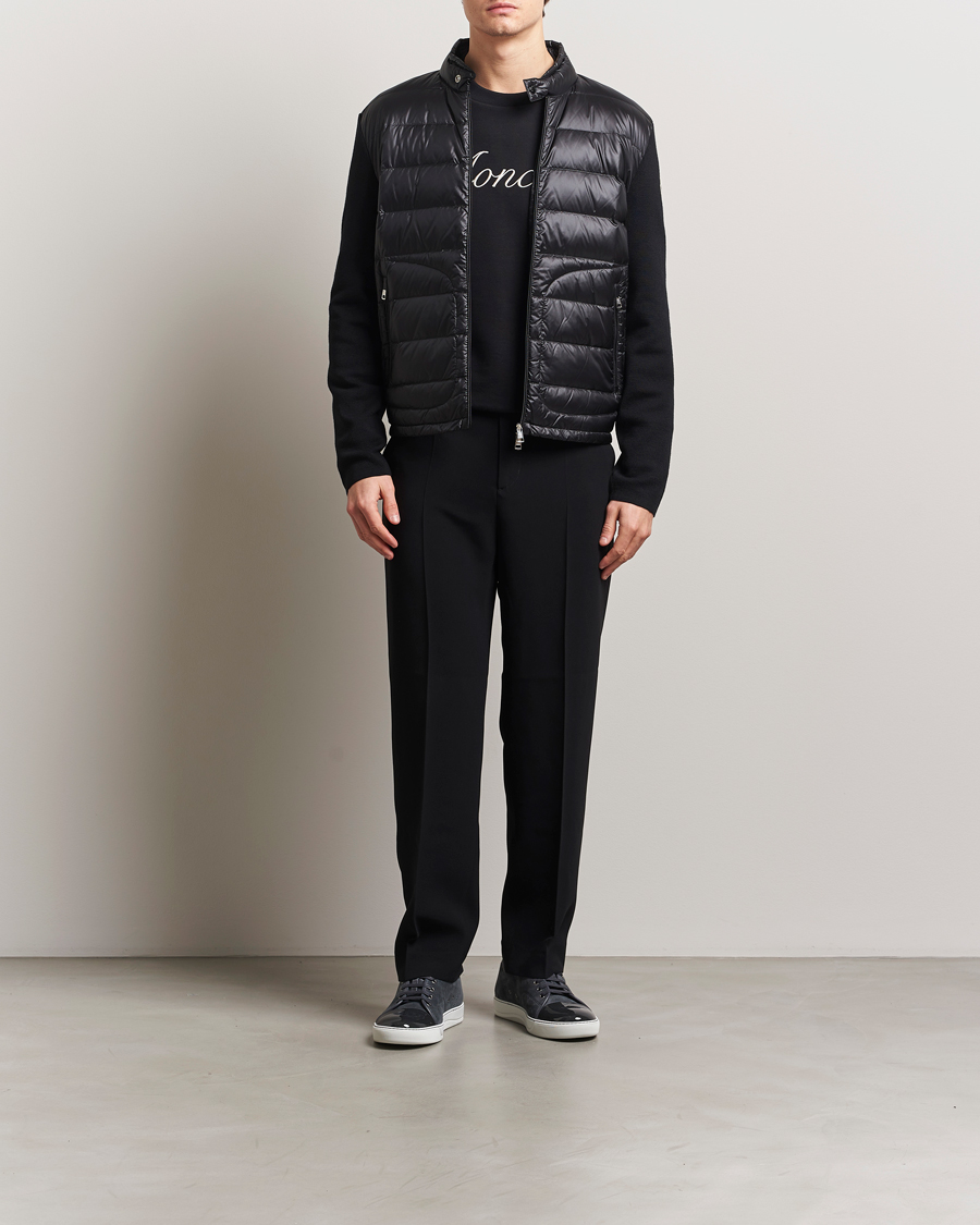 Hombres | Jerséis y prendas de punto | Moncler | Hybrid Zip Cardigan Black