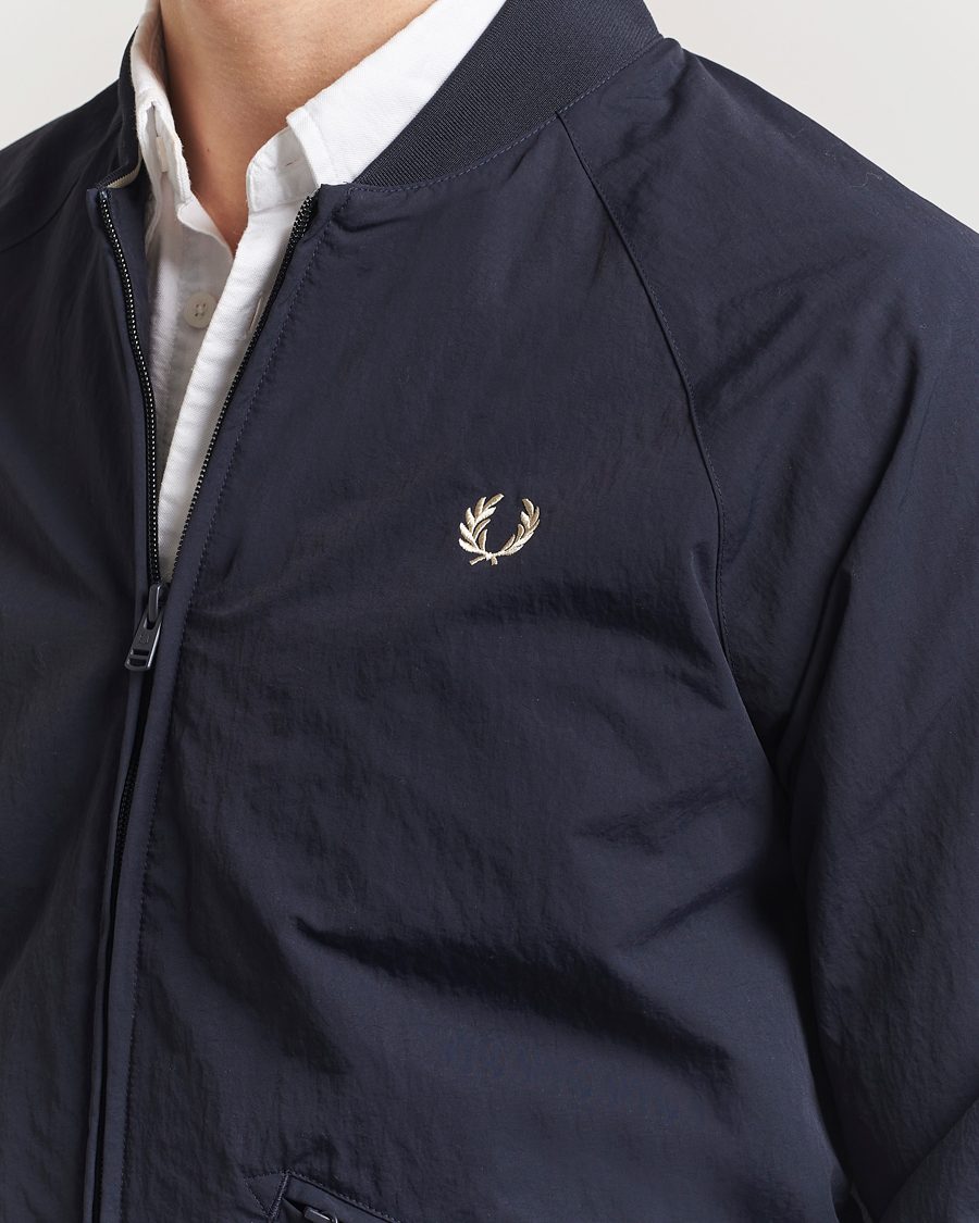 Hombres | Abrigos y chaquetas | Fred Perry | Textured Tennis Bomber Jacket Navy