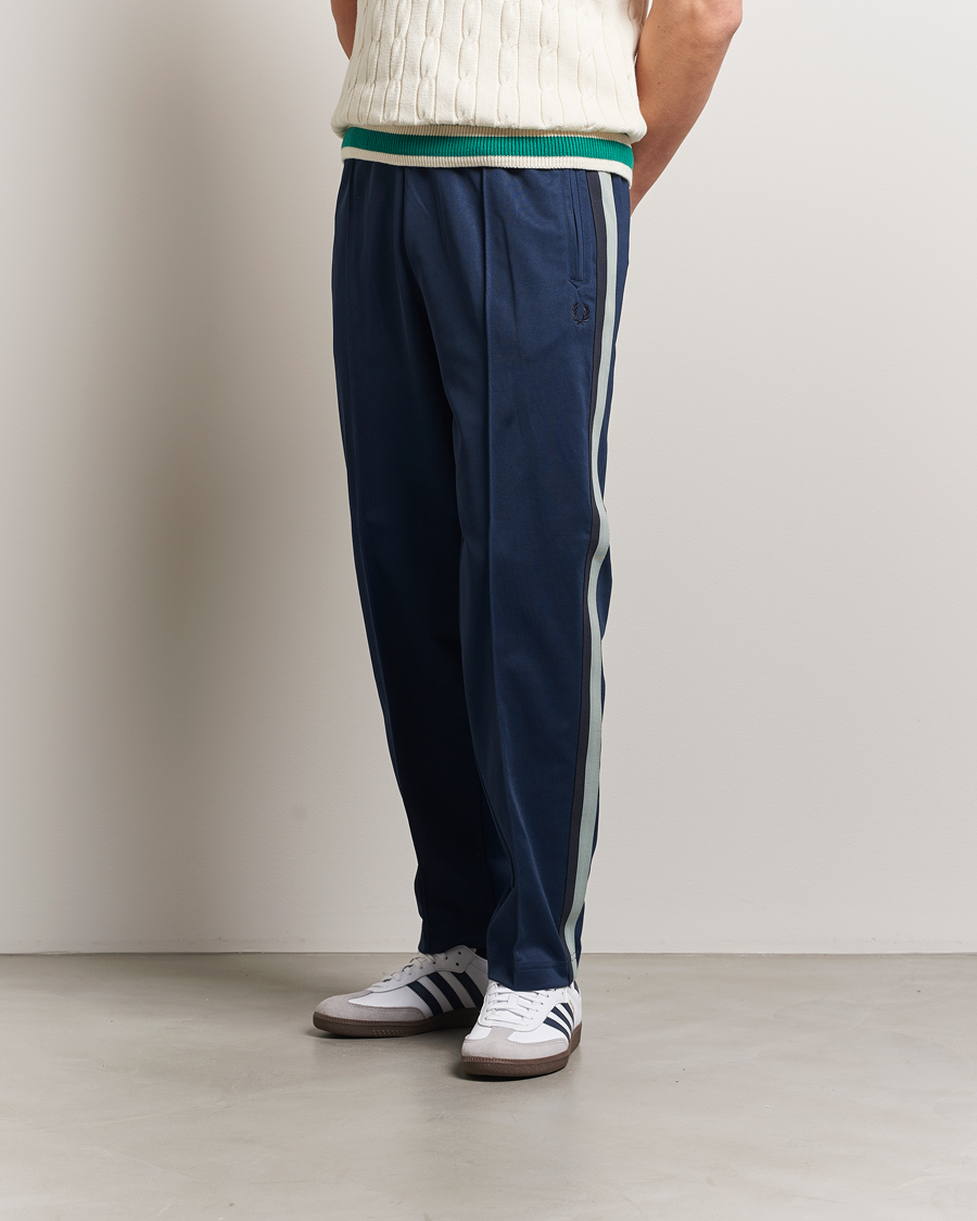 Hombres | Pantalones | Fred Perry | Two Color Taped Track Pants Tennis Blue