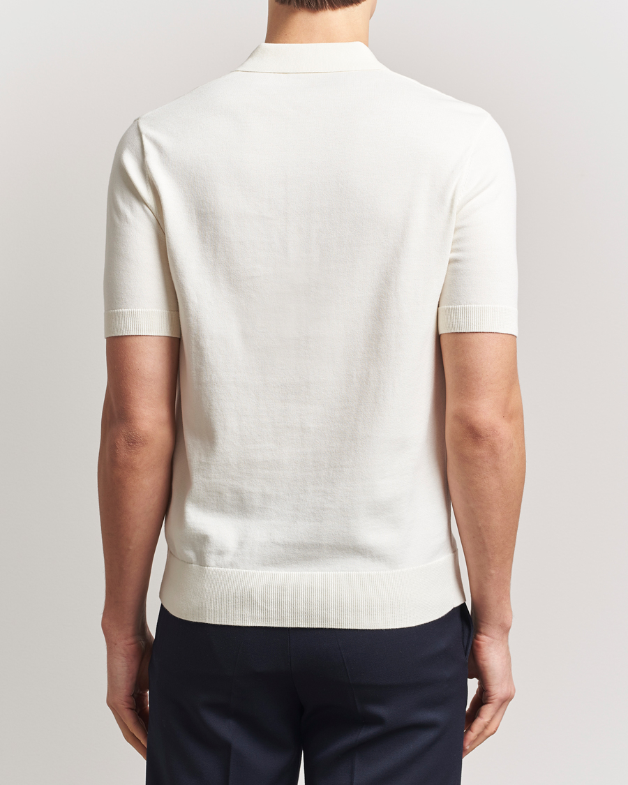 Hombres | Polos | Fred Perry | Paneled Knitted Polo Light Ecru