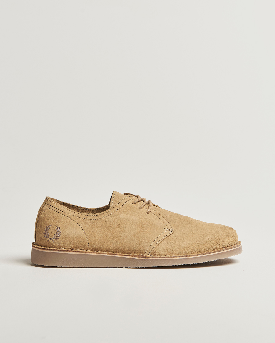 Hombres | Fred Perry Linden Suede Derby Warm Stone | Fred Perry | Linden Suede Derby Warm Stone