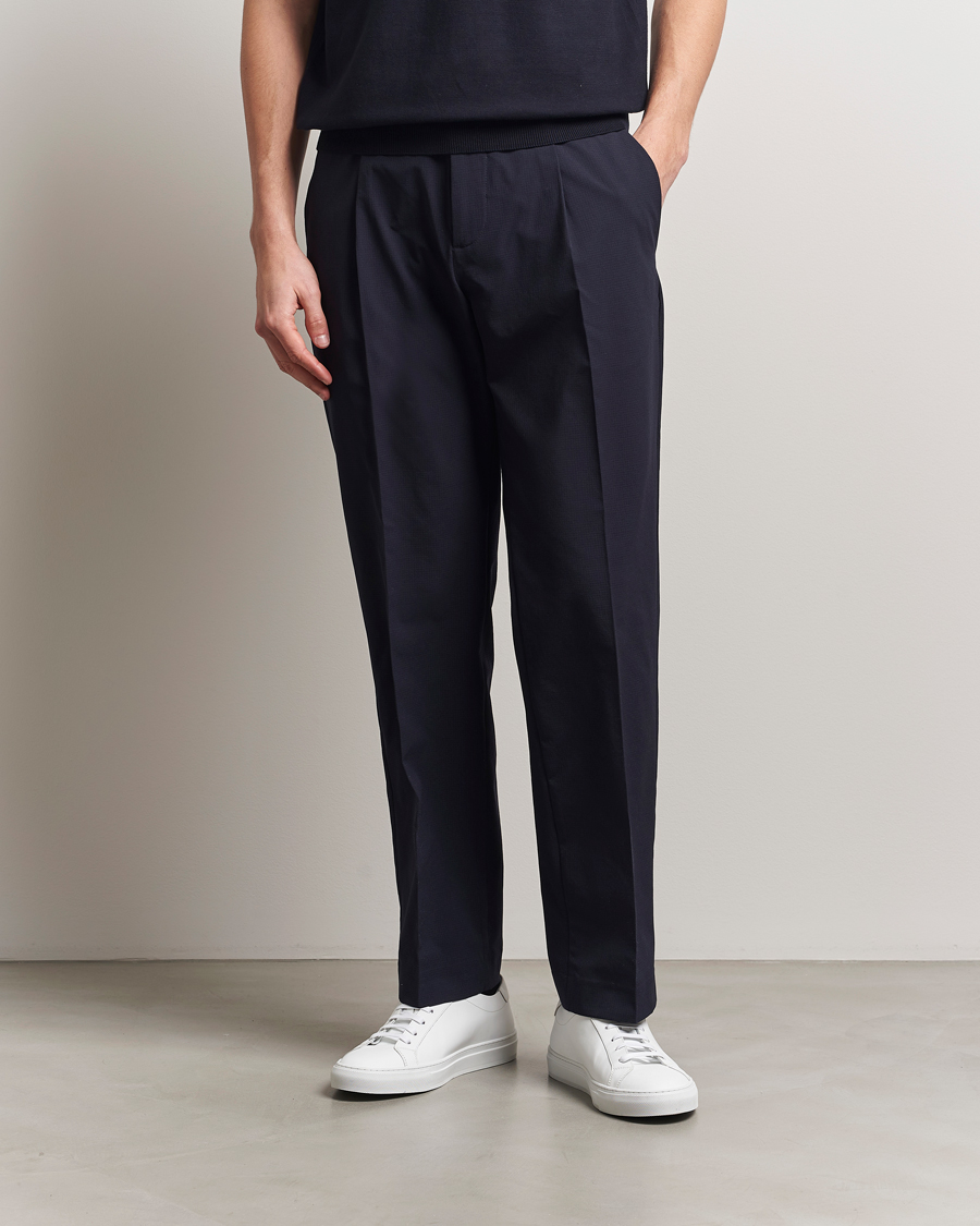 Hombres | Pantalones | J.Lindeberg | Jun Oxy Tech Stretch Pants Navy