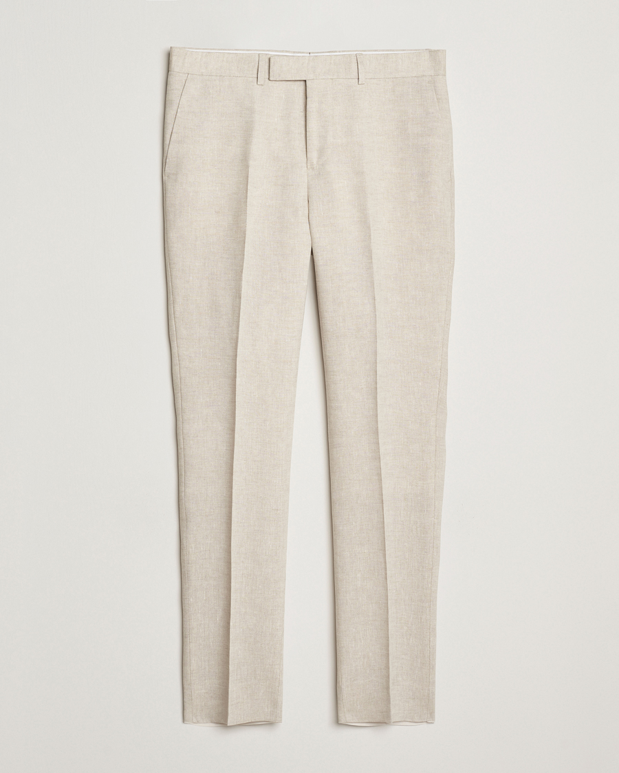 Hombres | Pantalones | J.Lindeberg | Grant Super Linen Pants Moonbeam