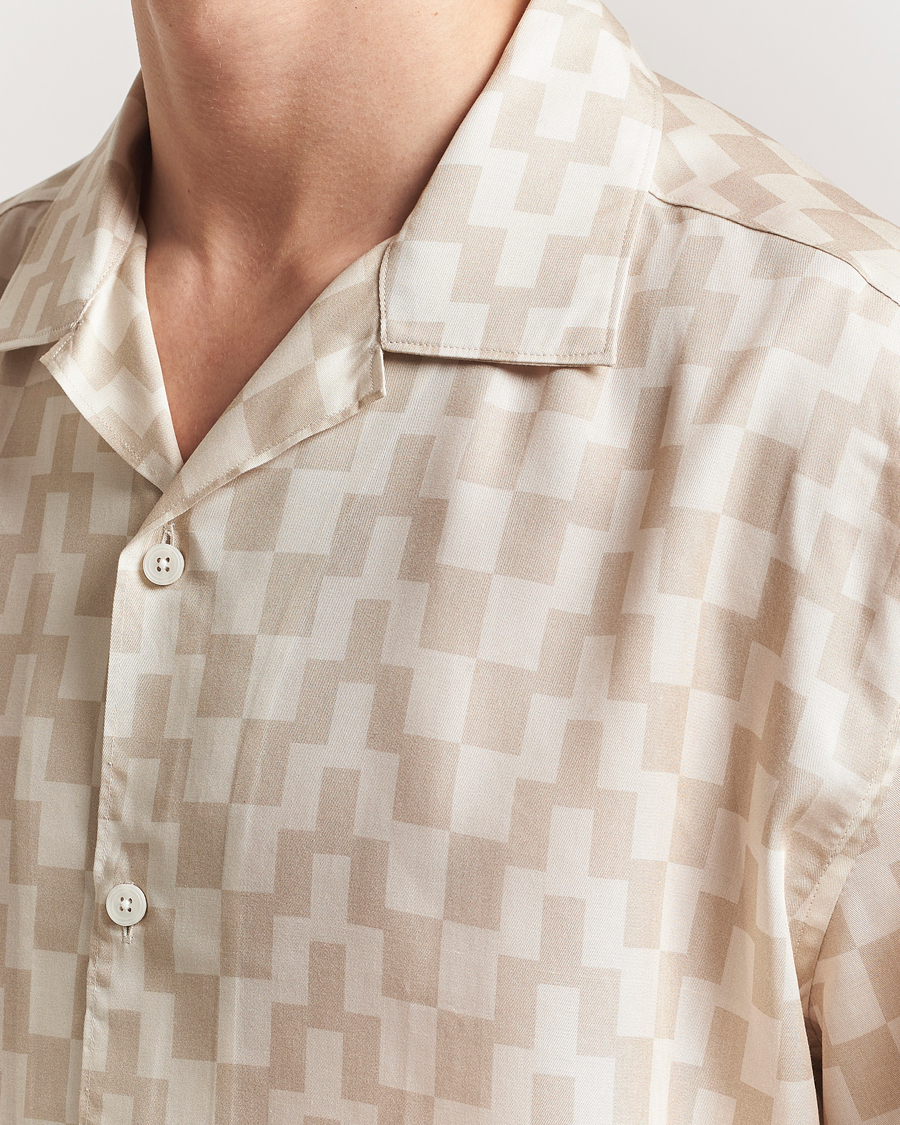 Hombres | Camisas | J.Lindeberg | Ellis Stack Bridge Print Shirt Moonbeam