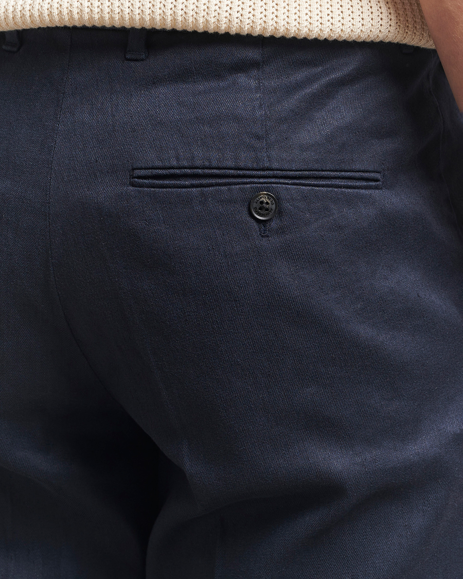 Hombres | Pantalones | J.Lindeberg | Lois Linen Stretch Pants Navy