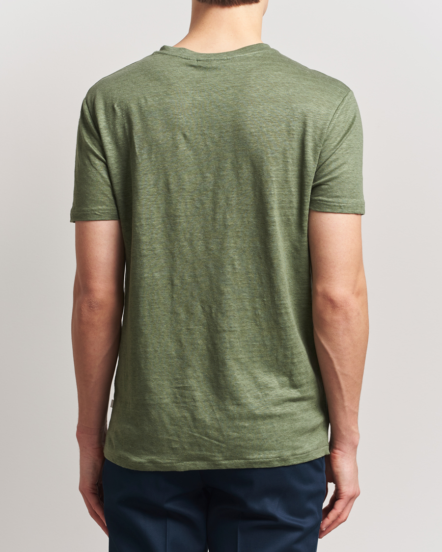 Hombres | Camisetas | J.Lindeberg | Coma Linen T-Shirt Olivinie