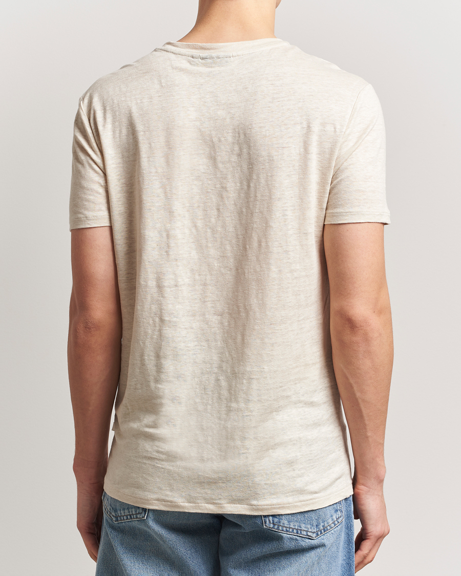 Hombres | Camisetas | J.Lindeberg | Coma Linen T-Shirt Moonbeam