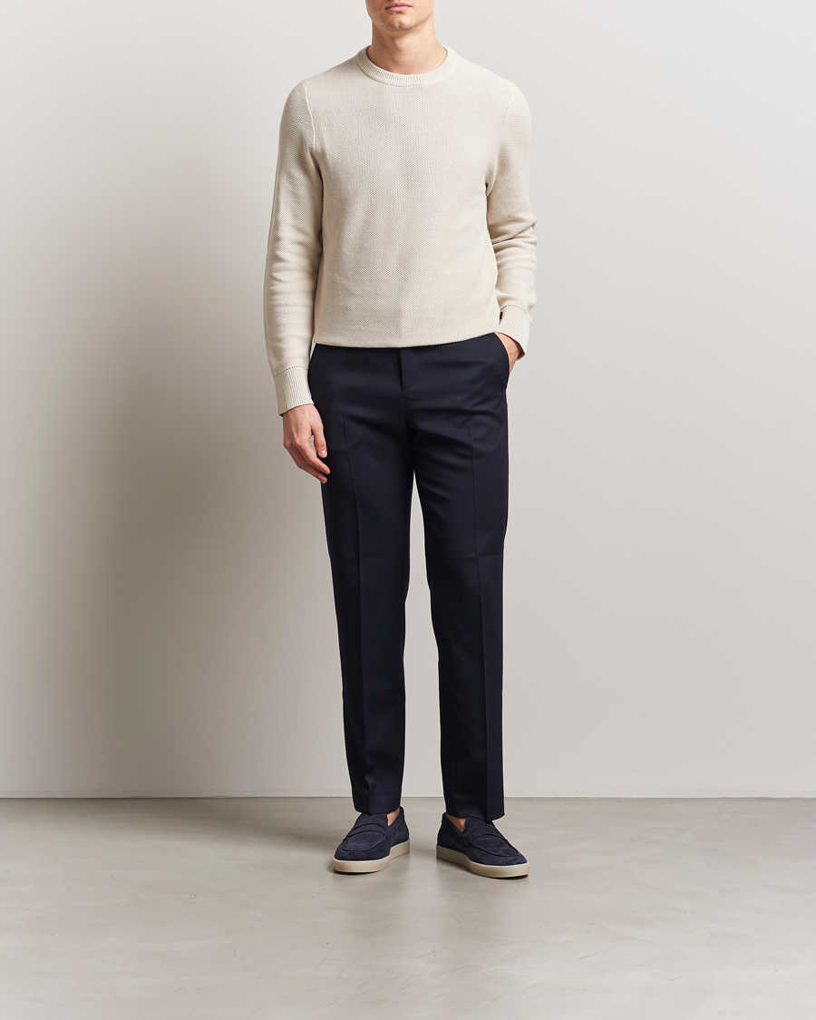 Hombres | Jerséis y prendas de punto | J.Lindeberg | Arthur Organic Cotton Knit Moonbeam
