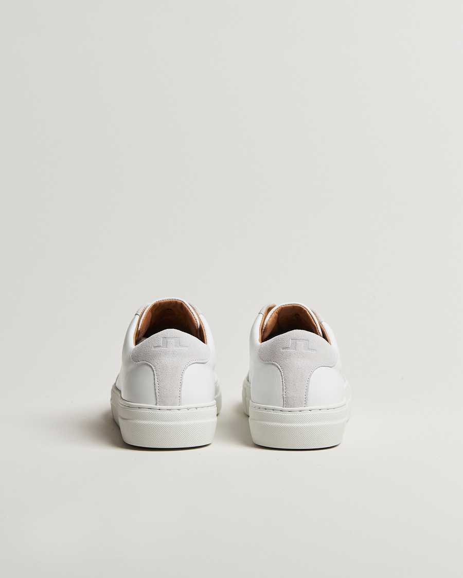 Hombres | J.Lindeberg Art Signature Leather Sneaker White | J.Lindeberg | Art Signature Leather Sneaker White
