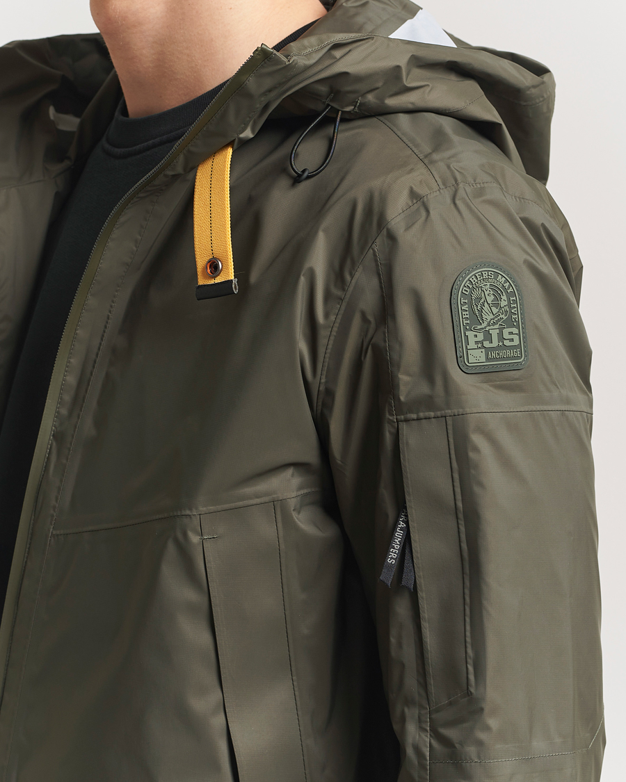 Hombres | Abrigos y chaquetas | Parajumpers | Aso Rain Hooded Jacket Dark Mud