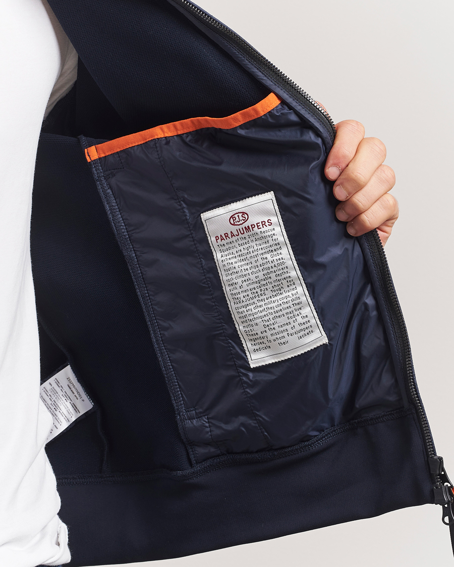 Hombres | Abrigos y chaquetas | Parajumpers | London Hybrid Fleece Jacket Blue Navy