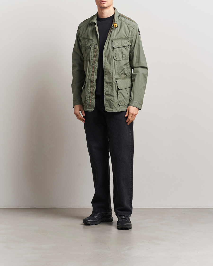 Hombres | Abrigos y chaquetas | Parajumpers | Oswin Havana Cloth Shirt Jacket Thyme Green
