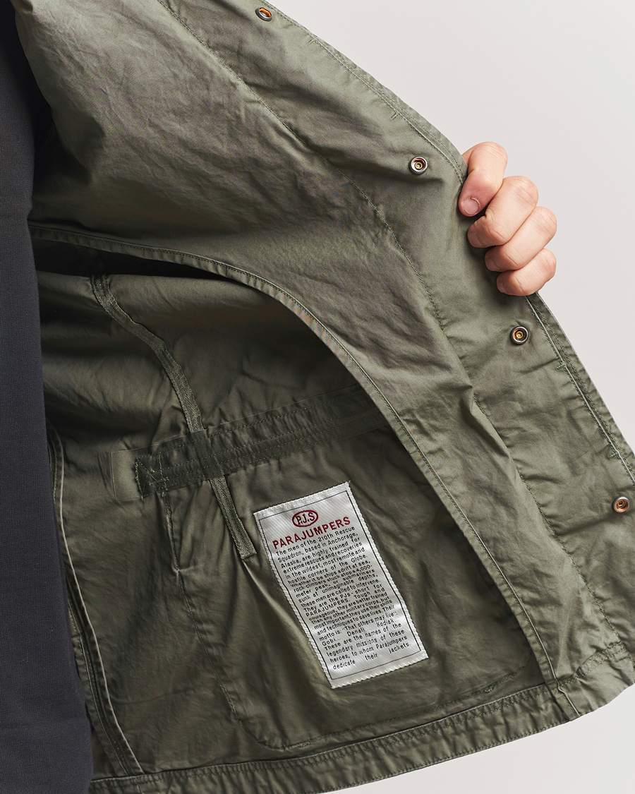 Hombres | Abrigos y chaquetas | Parajumpers | Oswin Havana Cloth Shirt Jacket Thyme Green