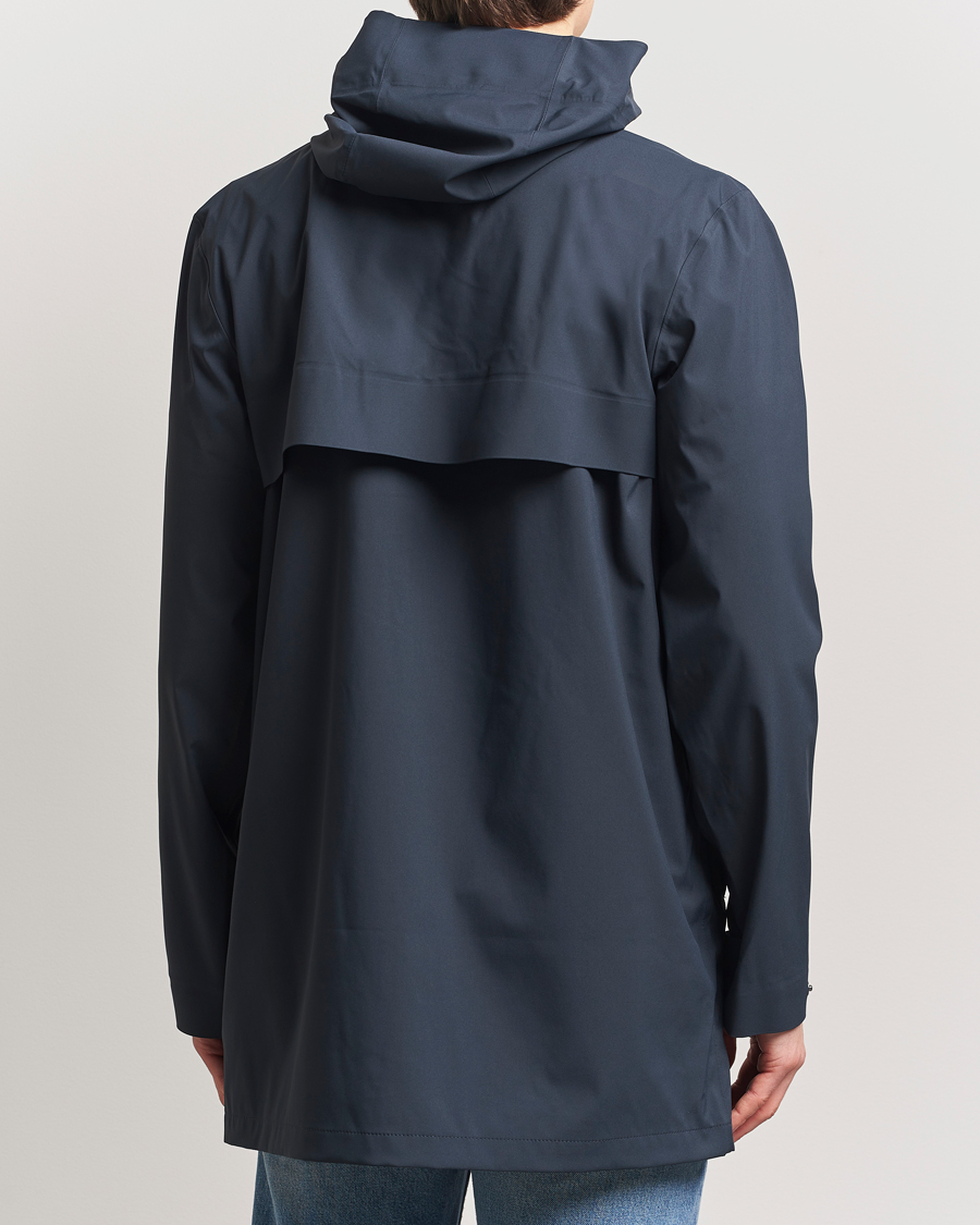 Hombres | Abrigos y chaquetas | RAINS | Suva Hooded Waterproof Long Jacket Navy
