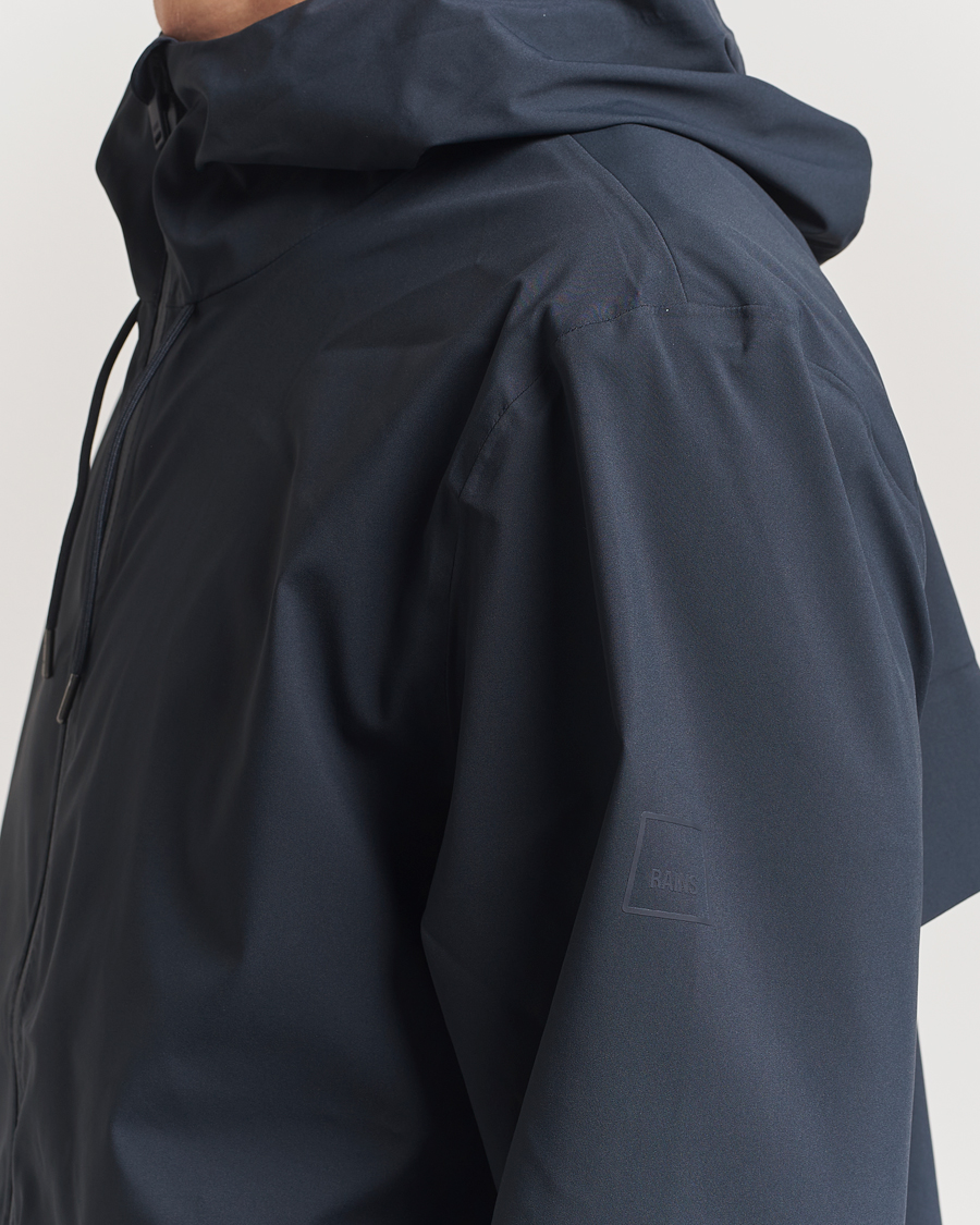 Hombres | Abrigos y chaquetas | RAINS | Suva Hooded Waterproof Long Jacket Navy