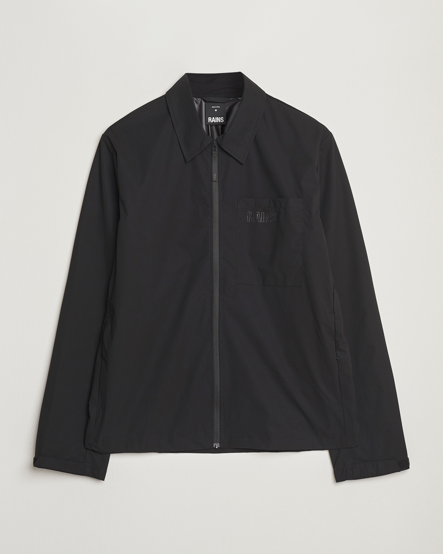 Hombres | Camisas | RAINS | Mito Lightweight Overshirt Black