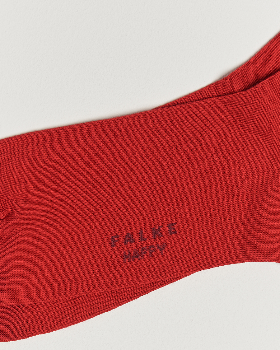 Hombres | Ropa interior y calcetines | Falke | Happy 2-Pack Cotton Socks Scarlet