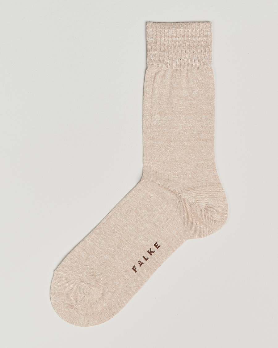 Hombres | Ropa interior y calcetines | Falke | Panama Linen/Cotton Sock Creme