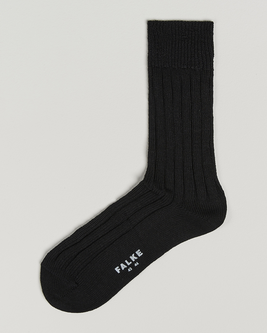 Hombres | Ropa interior y calcetines | Falke | Bay Linen/Cotton Rib Sock Black