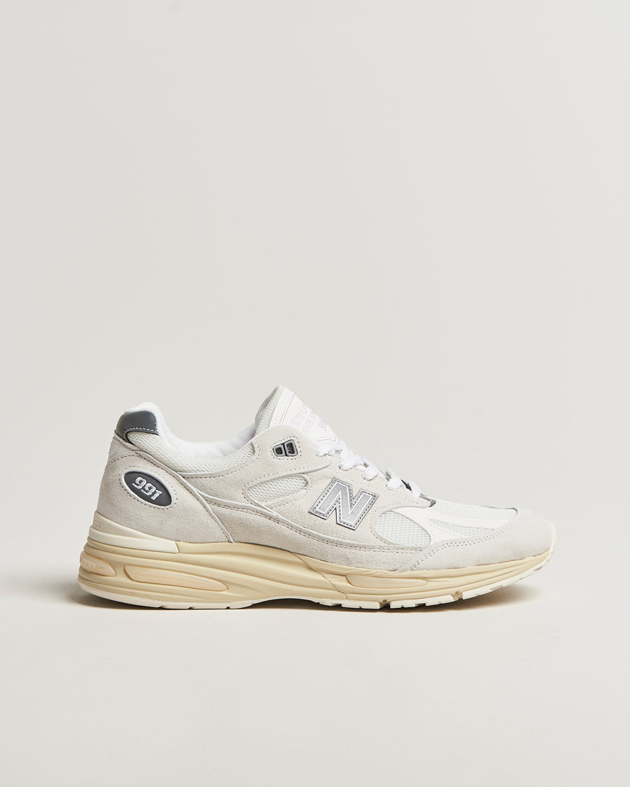 Hombres | New Balance Made in UK 991v2 Sneakers White | New Balance Made In US & UK | New Balance Made in UK 991v2 Sneakers White