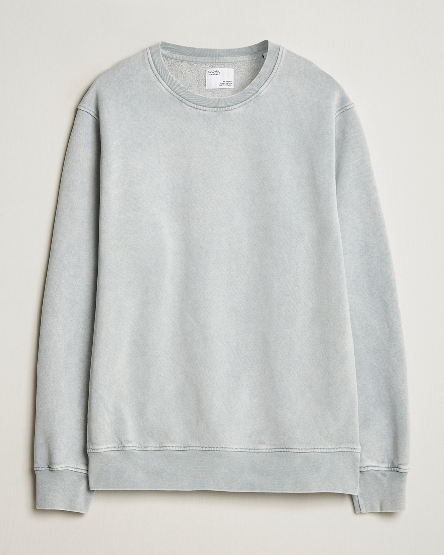 Hombres | Jerséis y prendas de punto | Colorful Standard | Classic Organic Crew Neck Sweat Faded Grey