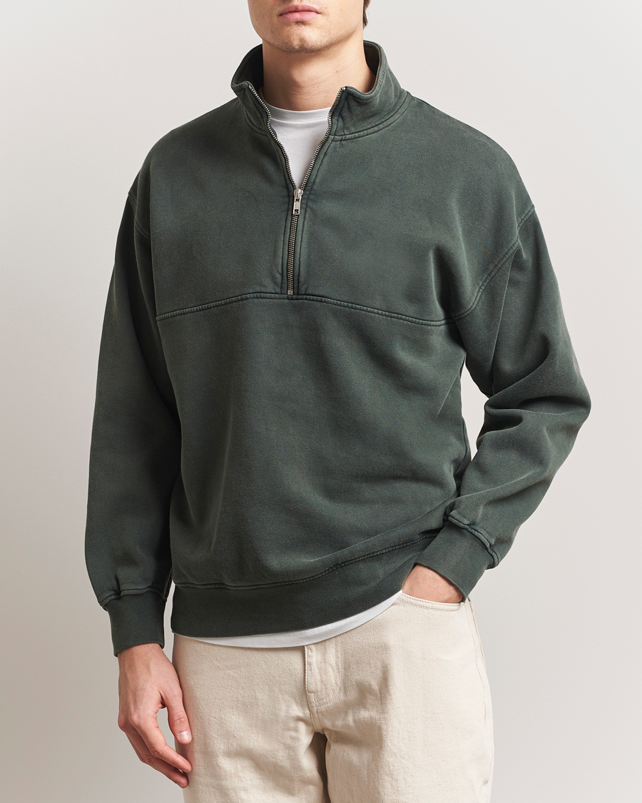 Hombres | Jerséis y prendas de punto | Colorful Standard | Classic Organic Half-Zip Midnight Forest