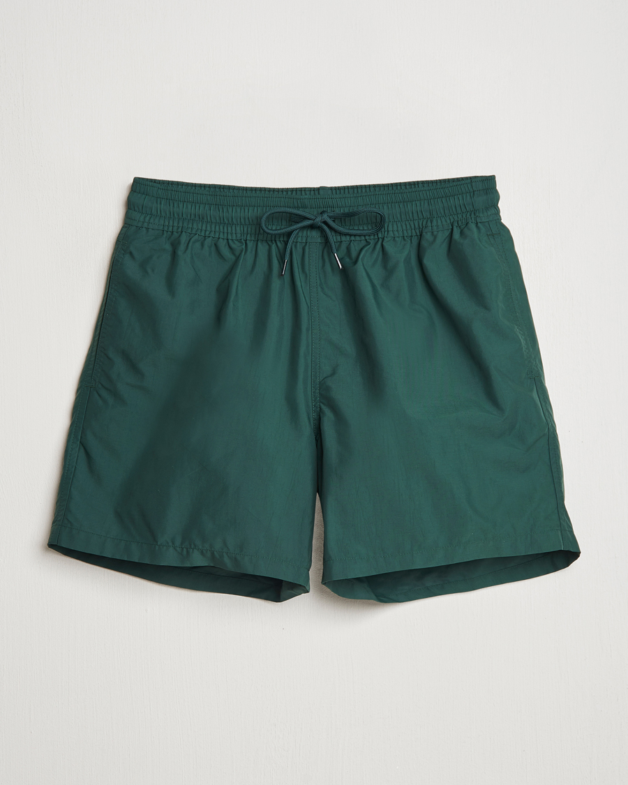 Hombres | Bañadores | Colorful Standard | Classic Organic Swim Shorts Emerald Green