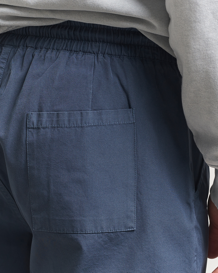 Hombres | Pantalones cortos | Colorful Standard | Classic Organic Twill Drawstring Shorts Petrol Blue