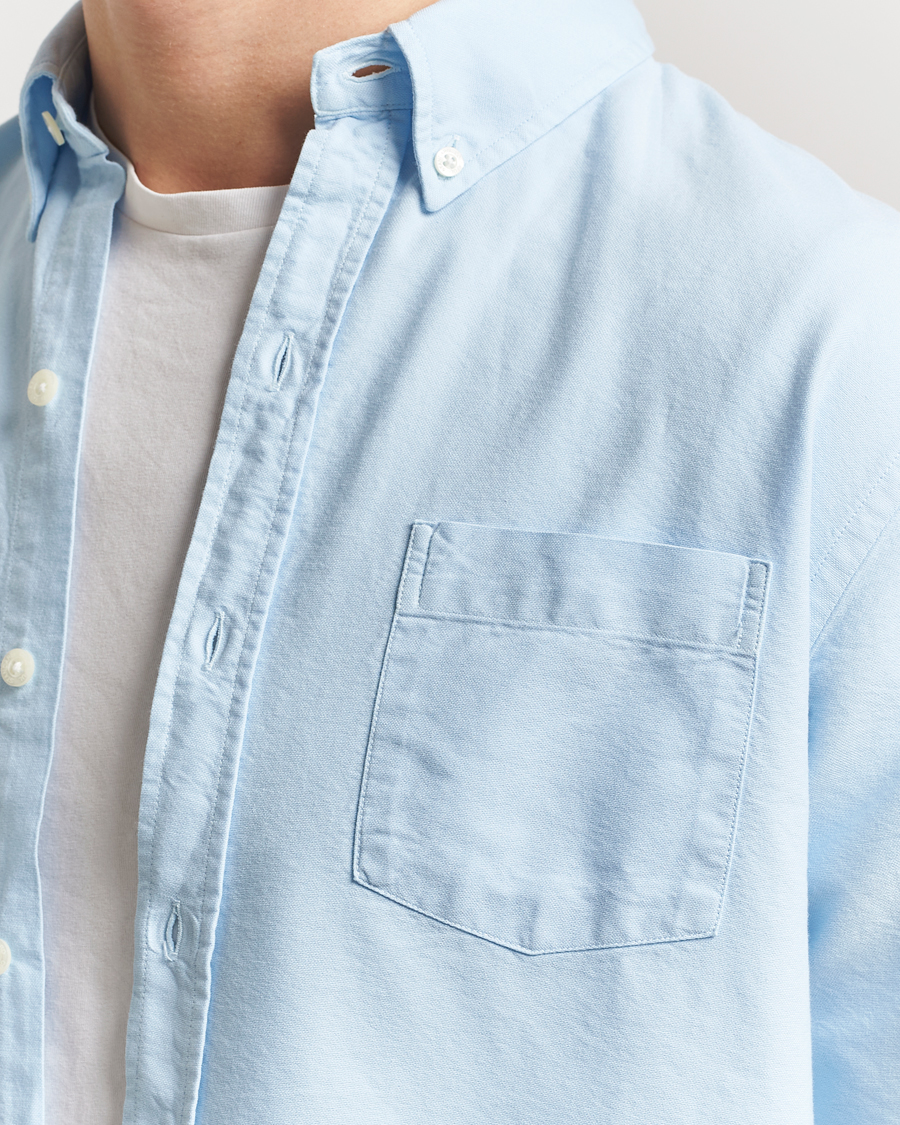 Hombres | Camisas | Colorful Standard | Classic Organic Oxford Button Down Shirt Polar Blue