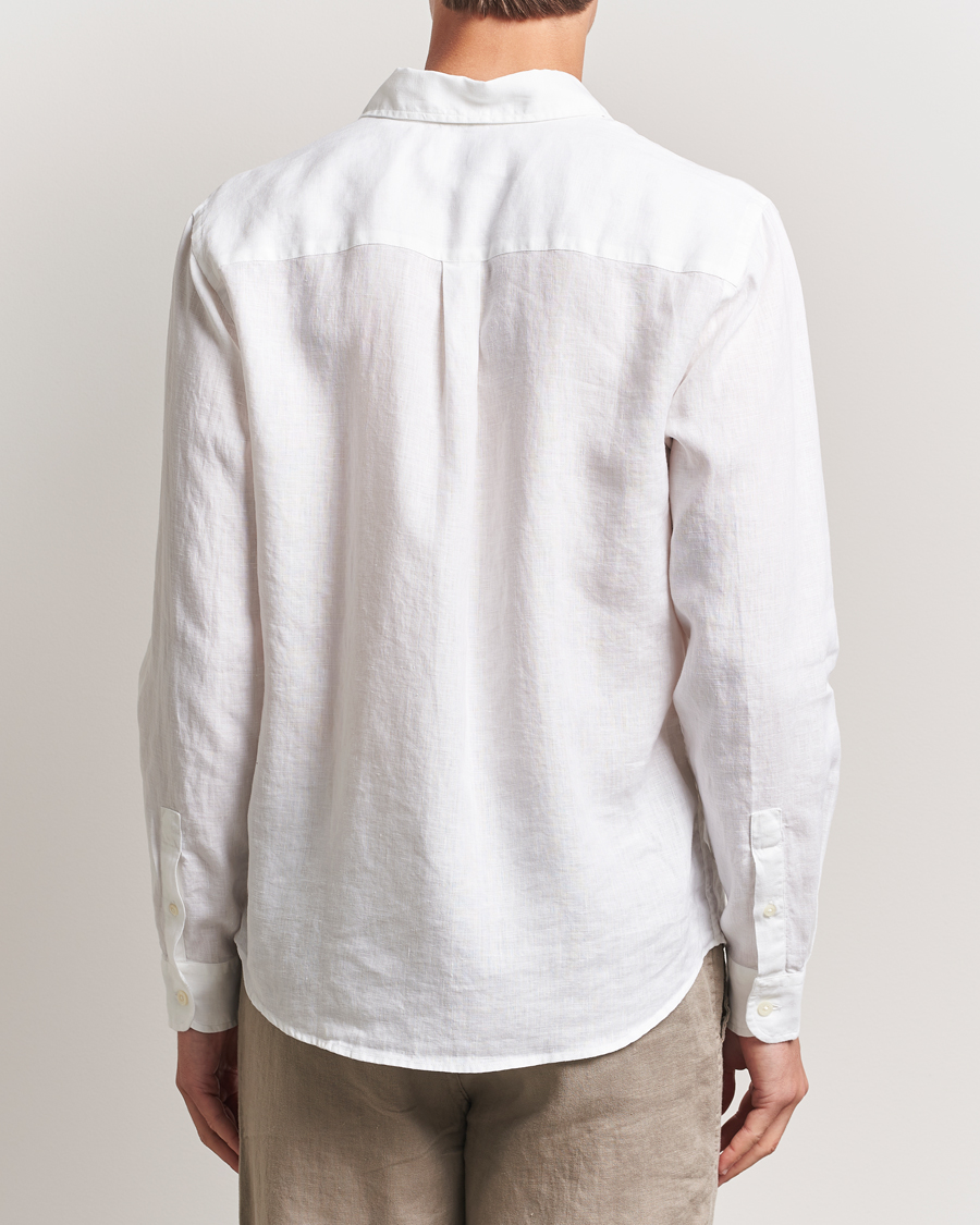 Hombres | Camisas | Colorful Standard | Garment Dyed Linen Shirt Optical White