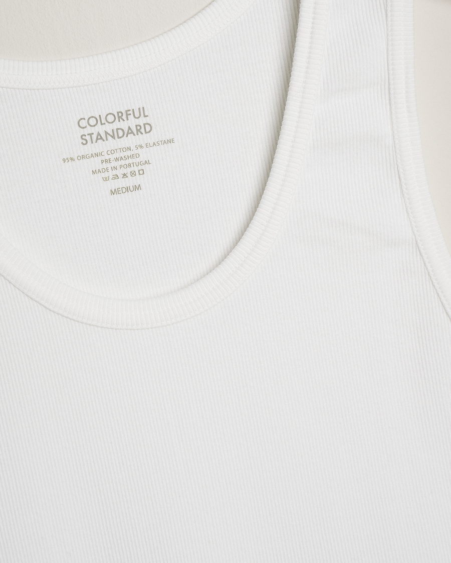 Hombres | Camisetas | Colorful Standard | Organic Rib Tank Top Optical White
