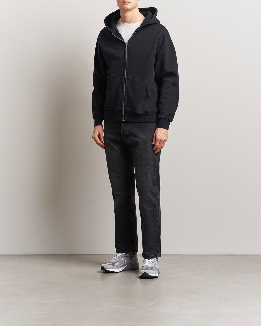 Hombres | Jerséis y prendas de punto | Colorful Standard | Classic Organic Full Zip Hoodie Deep Black