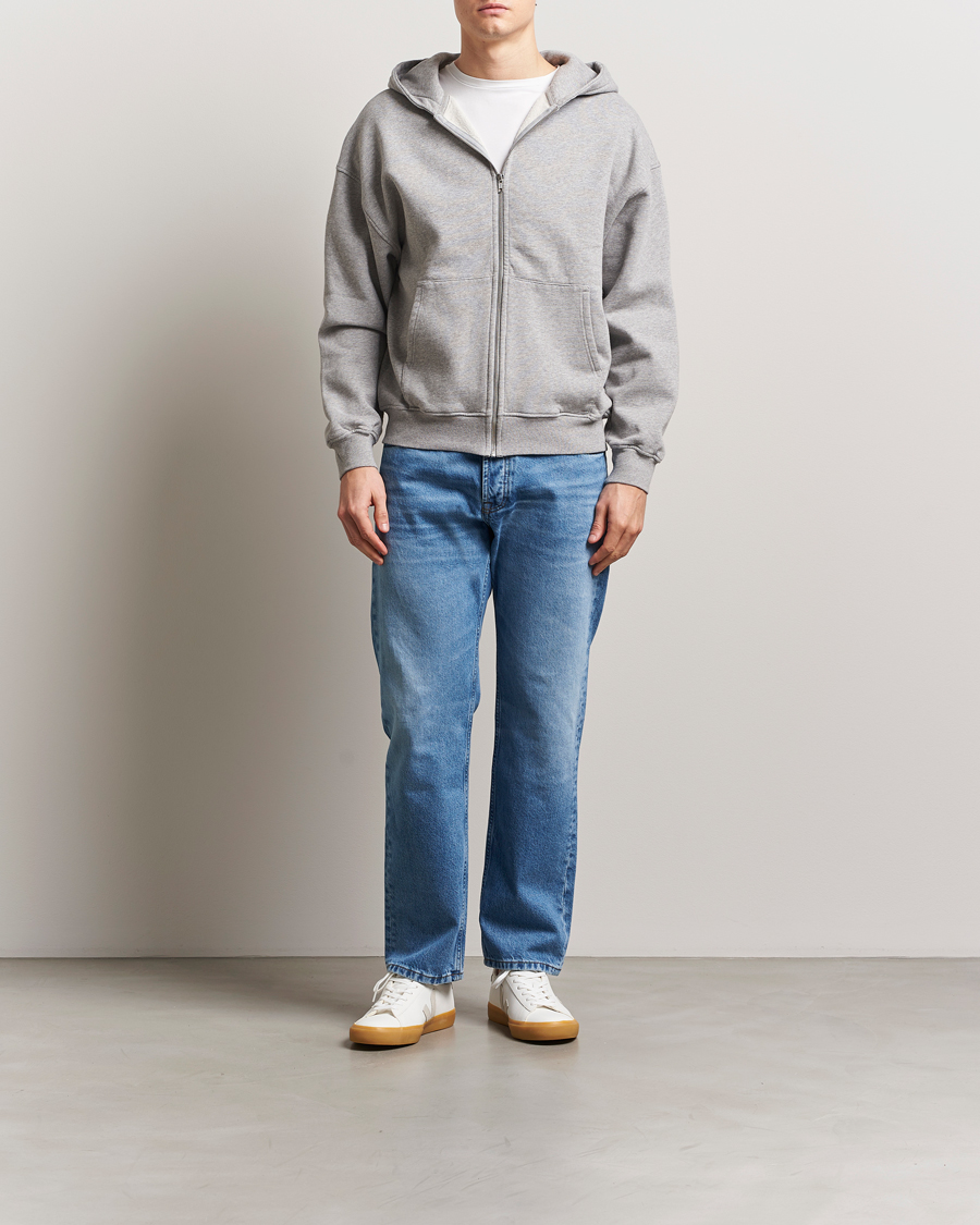 Hombres | Jerséis y prendas de punto | Colorful Standard | Classic Organic Full Zip Hoodie Heather Grey