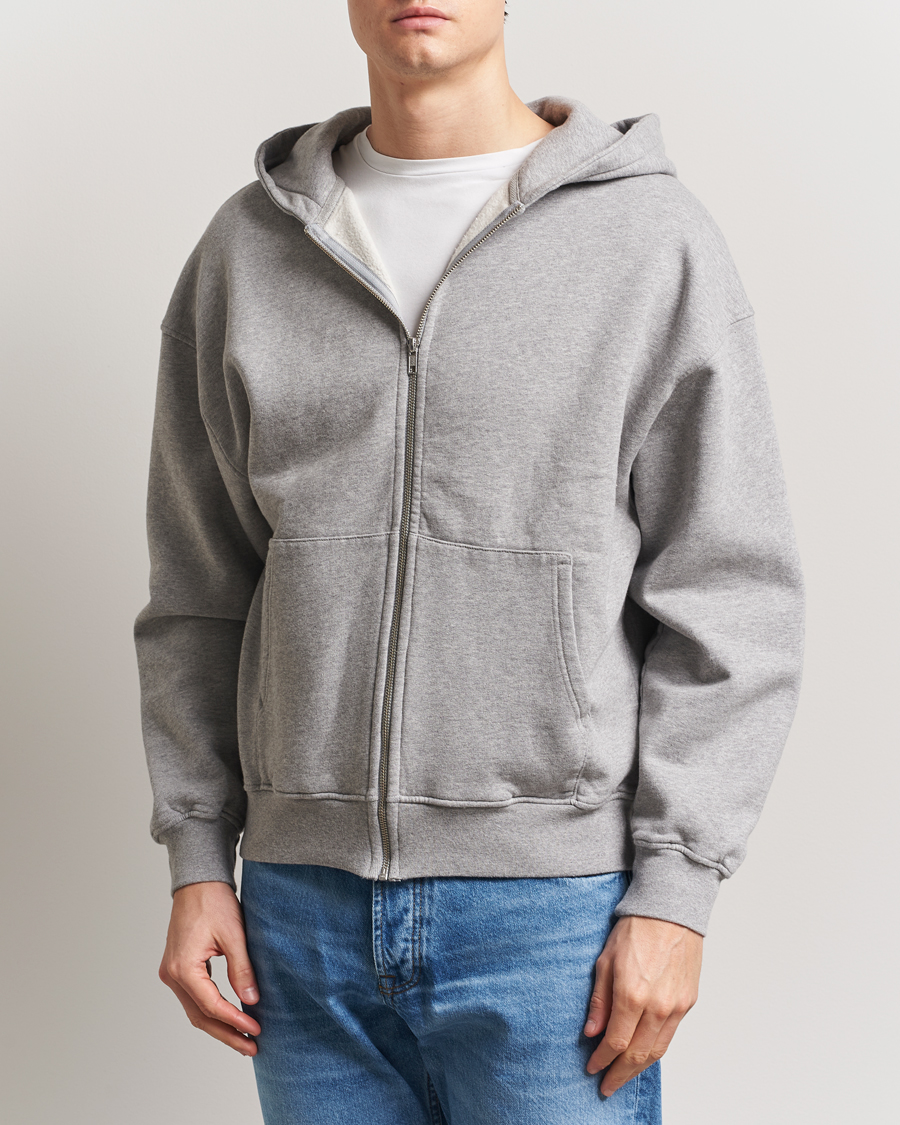 Hombres | Jerséis y prendas de punto | Colorful Standard | Classic Organic Full Zip Hoodie Heather Grey