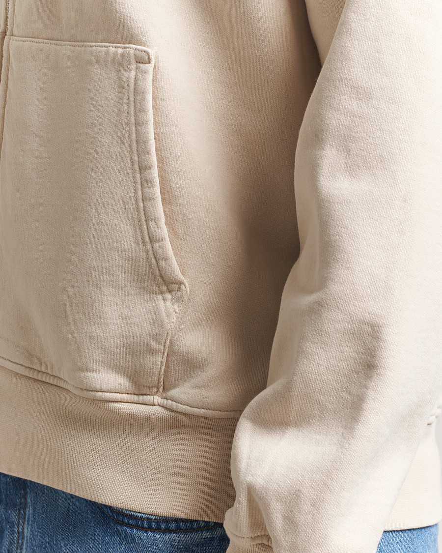 Hombres | Jerséis y prendas de punto | Colorful Standard | Organic Full Zip Hoodie Ivory White